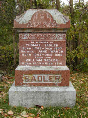 Thomas Sadler memorial